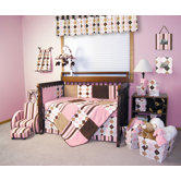 Prep School Pink Crib Bedding Collection