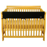 Crib Wrap Long Black Fleece Rail Cover