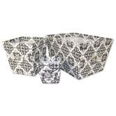 Versailles Bin 3 Piece Set in Black and White