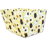 Giggles Large Fabric Storage Bin in Circle Print