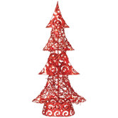 Weihnachtsbaum in Rot