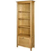Hertford Narrow Bookcase with Magazine Rack