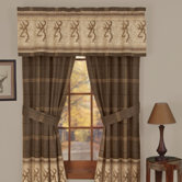 Buckmark Lined Drape in Brown