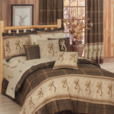 Buckmark Comforter Set in Brown