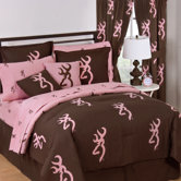 Pink Buckmark Comforter Set