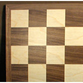 12" Walnut / Maple Veneer Chess Board