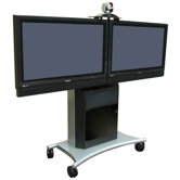 Rolling Dual LCD/Plasma Stand for 40" to 50" Screens
