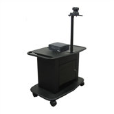 Rolling 32" Tall Projector and Video Conferencing Cart
