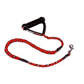 Cujo Leash with Leash Extension in Red
