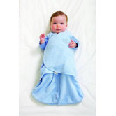 Microfleece SleepSack Swaddle in Blue (Small)
