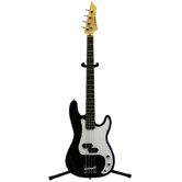 Electric Bass Guitar with Gig Bag and Cable in Black