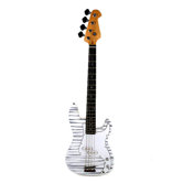Electric Bass Guitar with Gig Bag and Cable in Zebra