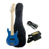 Kids Electric Guitar in Metallic Blue