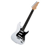 Electric Guitar with Gig Bag and Cable in White / Black