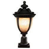 Winchester 3 Light Outdoor Post Light in Black