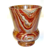 Waste Basket in Multi Onyx