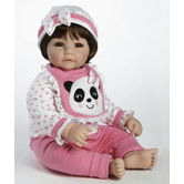 Baby Doll "Panda-riffic" Brown Hair / Brown Eyes