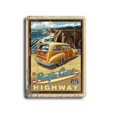Woody at the Beach Wood Sign - 12" x 9"