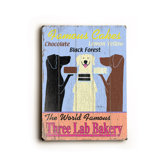 Three Lab Bakery Wood Sign - 12" x 9"