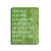 Playmate Wood Sign - 12" x 9"