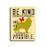 Be Kind Planked Wood Sign - 20" x 14"