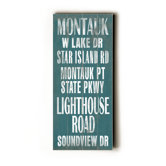 Montauk Transit Wood Sign