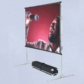 BriteWhite Porta-Fold Front Projection Complete Screen Kit - 10' 6" x 14' Video Format