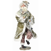 Standing Wintergreen Santa Figurine