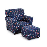 Chicago Bears Kids Club Chair and Ottoman