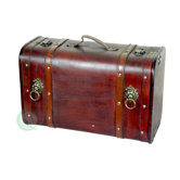 Antique Pirate Suitcase with Lion Rings