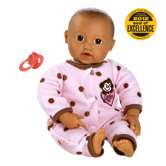 Adora "Giggle Time Baby" Doll with Med Skin Tone/Brown Hair/Brown Eyes