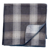 Cube Anthracite Woven Throw Blanket