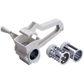 Rotary Hand Grater with Three Stainless Steel Drums