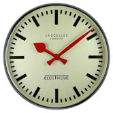 Large Deep Chrome Wall Clock