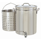 40-qt. Stock Pot with Lid and Faucet