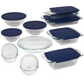 Easy Grab 19 Piece Bakeware Set with Plastic Cover