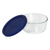 Storage 4-Cup Round Dish with Plastic Cover