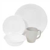 Livingware Winter Frost White 16 Piece Dinnerware Set