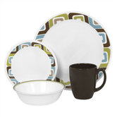Livingware Squared 16 Piece Dinnerware Set