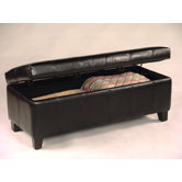 Vinyl Storage Bench