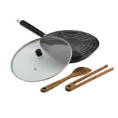 30.5cm Non Stick Professional Wok Set
