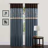 Cocoa Blossom Window Panel Pair
