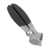 Garlic Press Steel/Pitter with Gray Handle