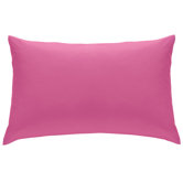 Non Iron Percale Combed Poly-Cotton Flat Sheets in Hot Pink