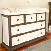 Taylor Cottage Changer Dresser with Curved Apron
