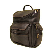 Distressed Leather Laptop Backpack