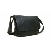 Leather Flap Over Shoulder Bag