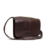 Distressed Leather Quick Access Messenger