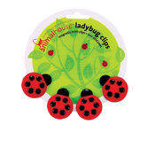 Animal House Ladybug Magnetic Mini Clip (Set of 4)