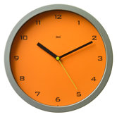 Designer Wall Clock in Tangerine